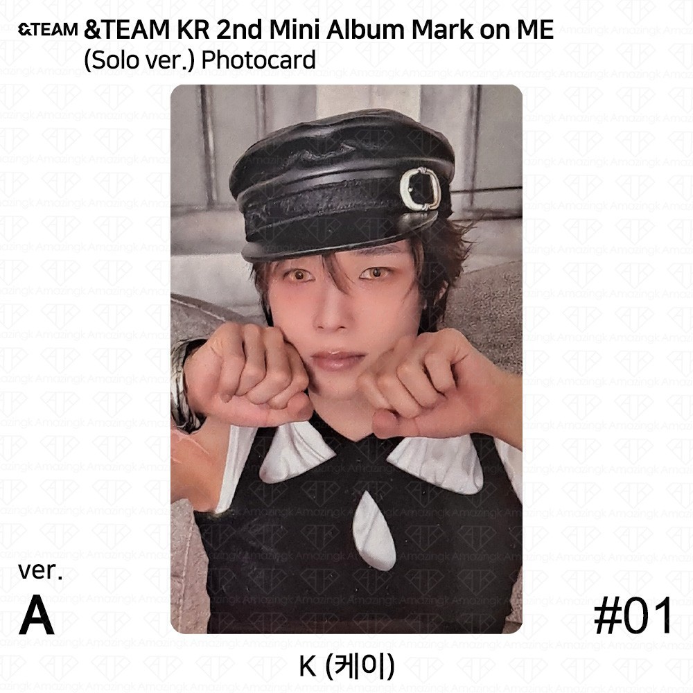 &TEAM KR 2nd Mini Album Mark on ME Solo ver. Photocard &TEAM KR 2nd Mini Album Mark on ME Solo ver. Photocard