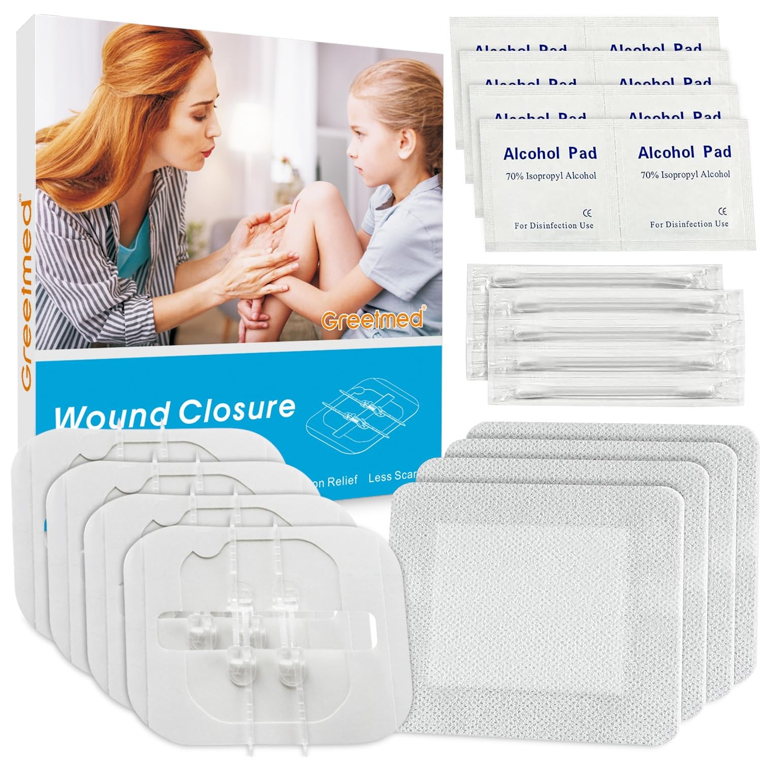 Emergency Wound Closure Device  24 Pack Laceration Closure Kit Zip Stitch Sut...