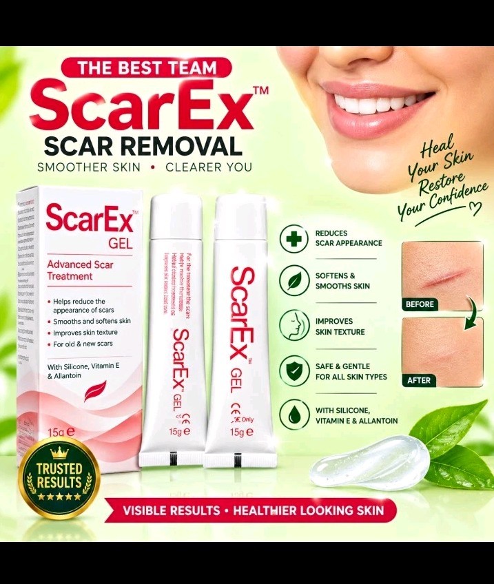 ScarEx GEL Scar Reducer 15g Silicone Vitamin E Allantoin Fast Absorbing