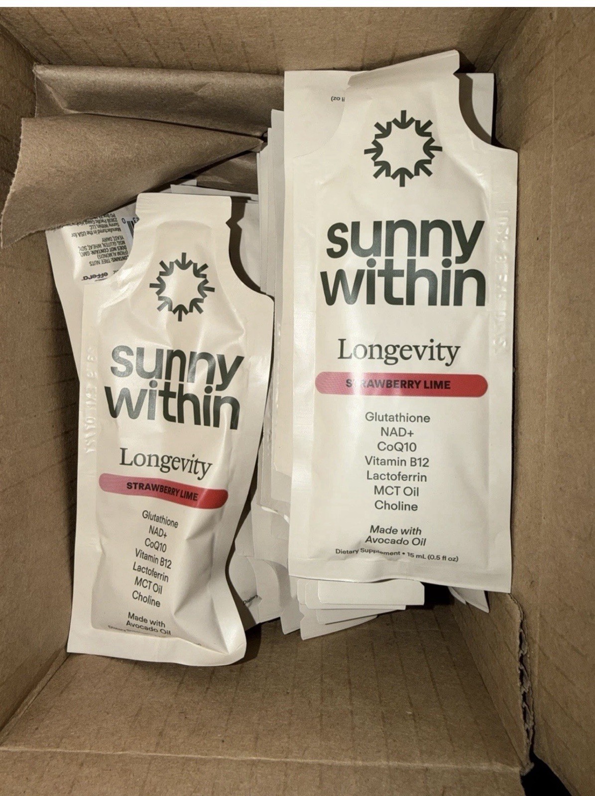 Sunny Within - Liposomal Glutathione Supplement NAD+ 29 Count Sunny Within - Liposomal Glutathione Supplement NAD+ 29 Count