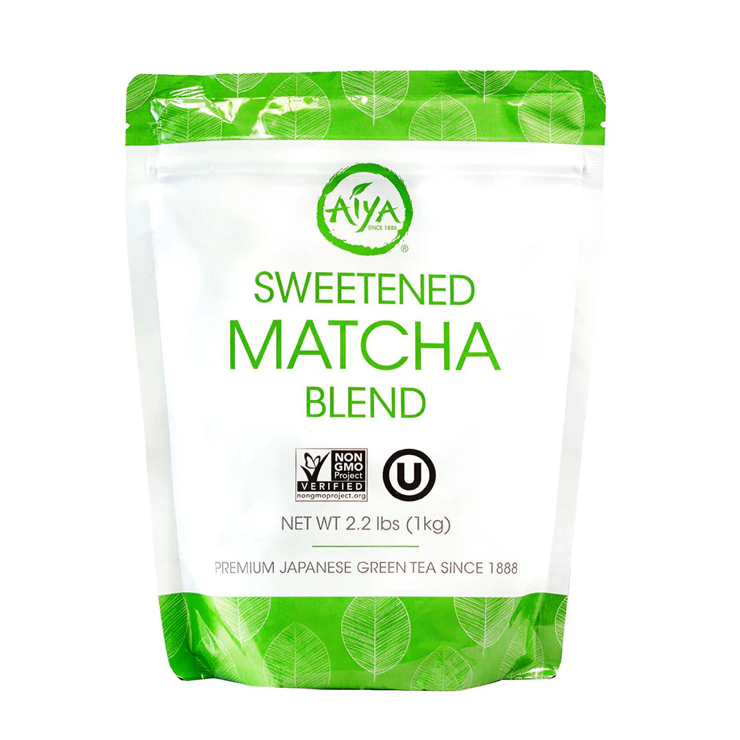Aiya Matcha Sweetened Matcha Green Tea Powder 2.2 LB (1 kg bag)
