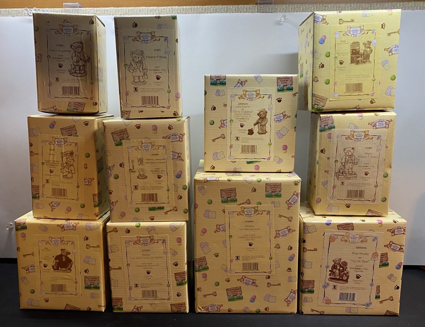 Lot Of 11 Vintage Cherished Teddies Boxed Bear Figurines Lot Of 11 Vintage Cherished Teddies Boxed Bear Figurines