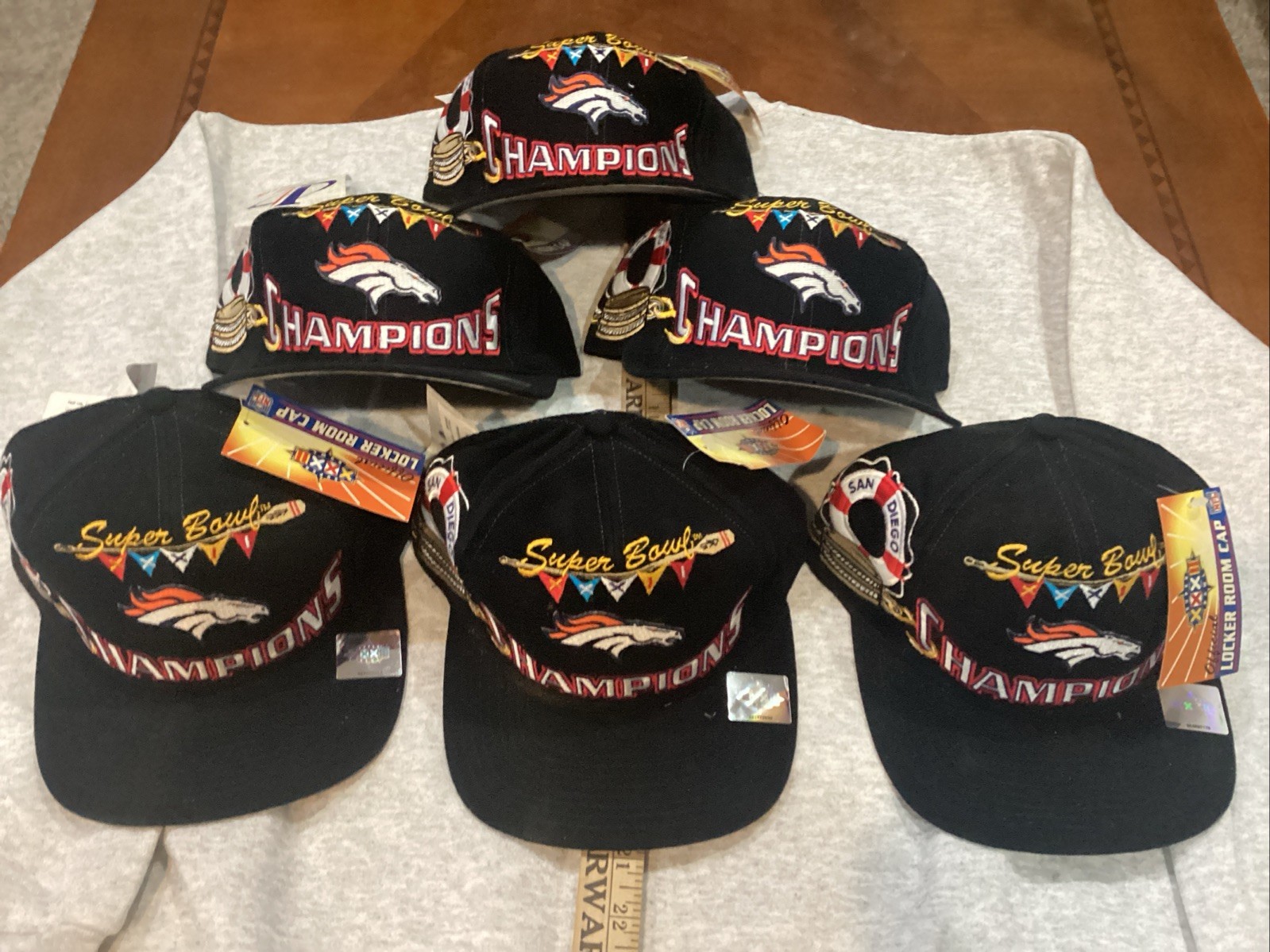 Vintage NFL DENVER BRONCOS SUPERBOWL 32 CHAMPIONS Locker room Hat NWT NOS Logo 7 Vintage NFL DENVER BRONCOS SUPERBOWL 32 CHAMPIONS Locker room Hat NWT NOS Logo 7