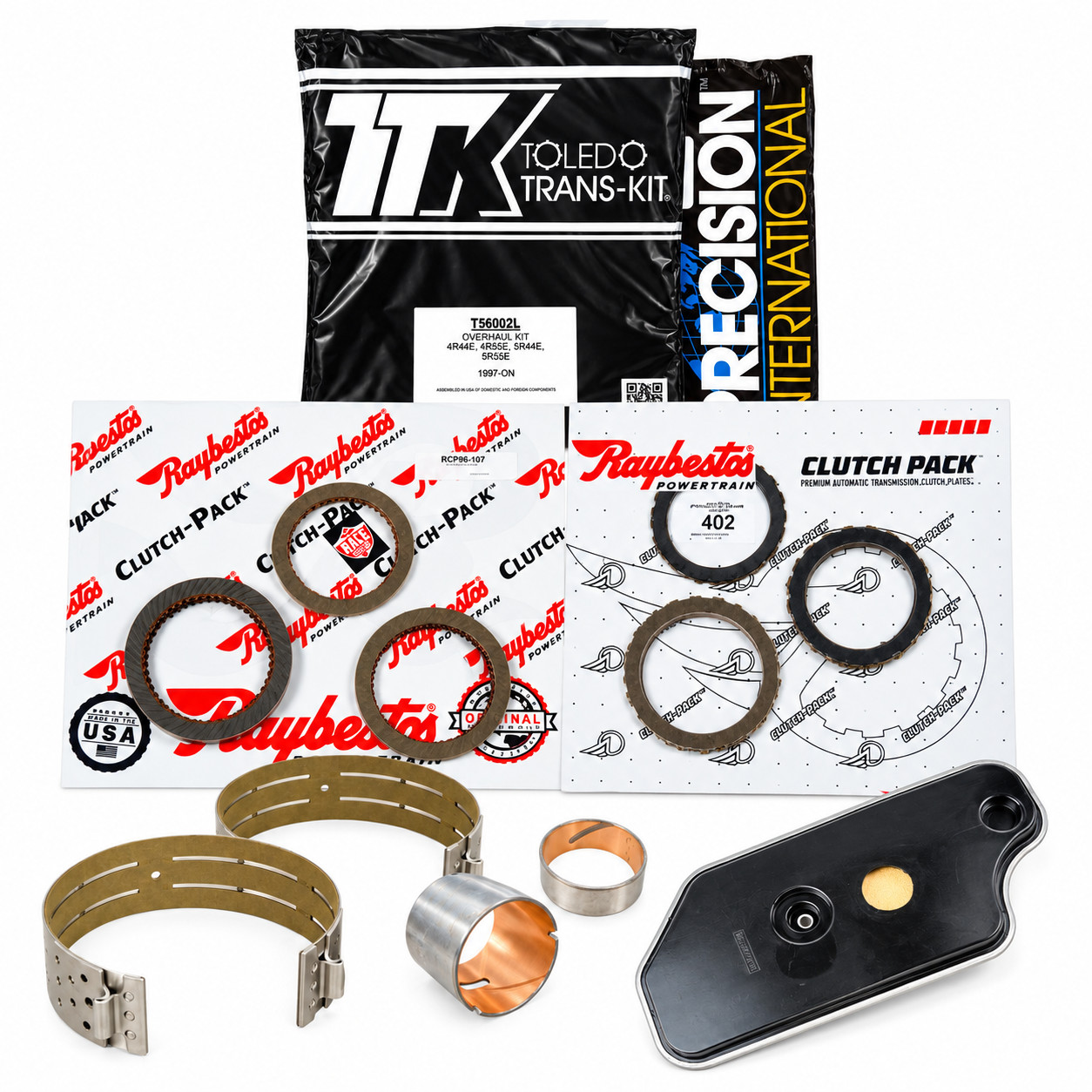 5R55E 5R44E 4R44E Super Master Rebuild Kit 2 Bands 2WD Filter  Bushing 1997-2011
