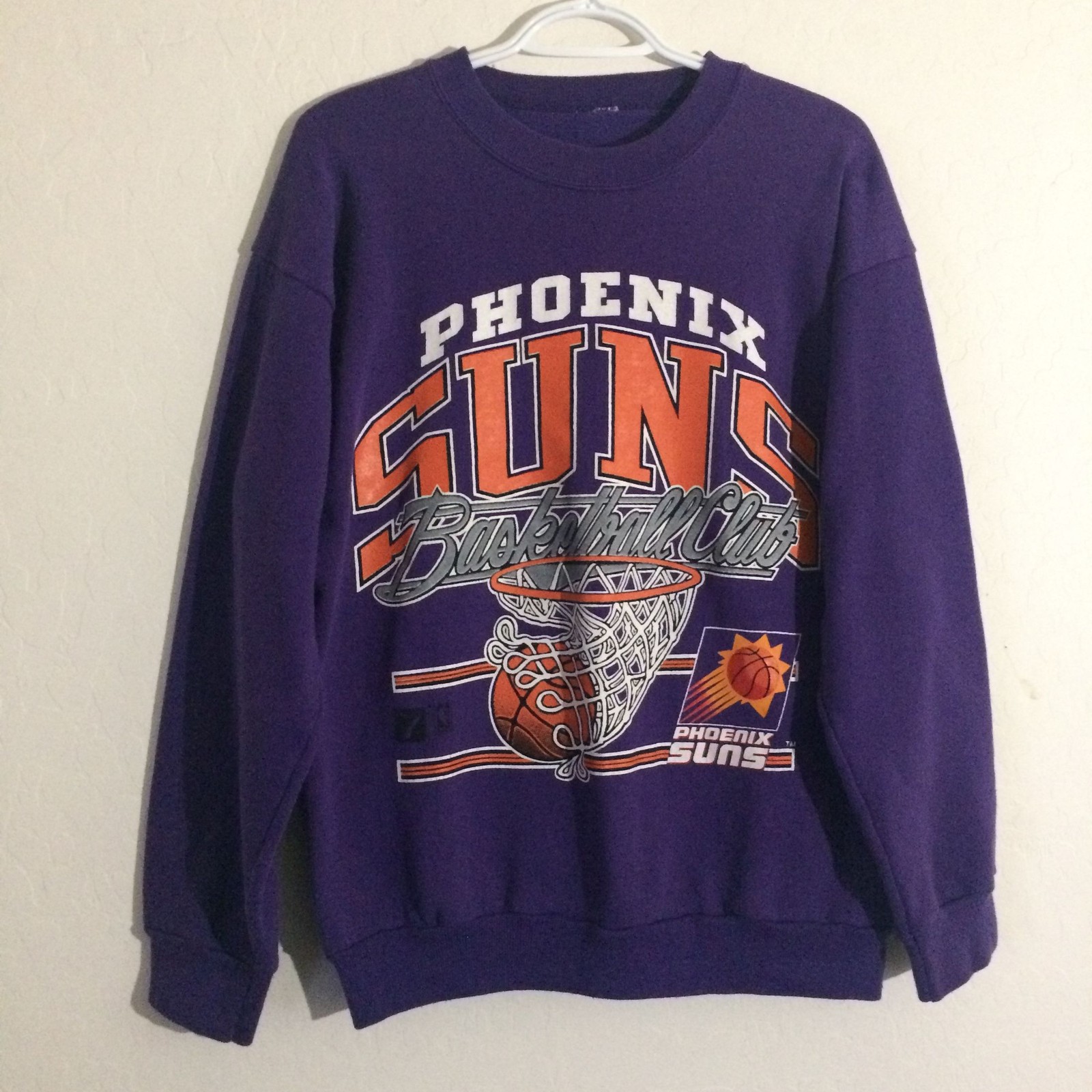 Phoenix Suns Remake Design Purple Crewneck Sweatshirt Classic RM0277