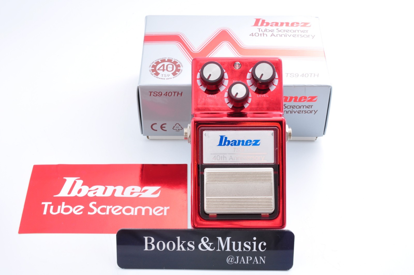 Ibanez TS9 Tube Screamer 40th Limited Ruby Red w/Box + Sticker Working 3497 Ibanez TS9 Tube Screamer 40th Limited Ruby Red w/Box + Sticker Working 3497