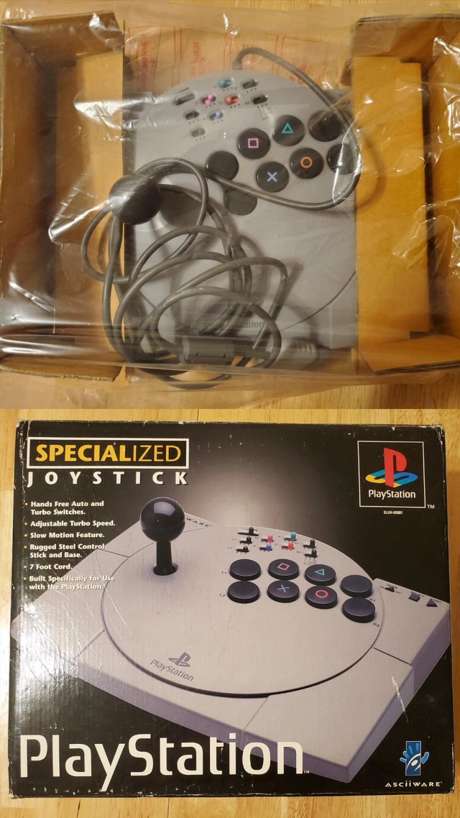 ASCIIWARE Joystick for Sony PlayStation 1 PS1 New Open Box ASCIIWARE Joystick for Sony PlayStation 1 PS1 New Open Box