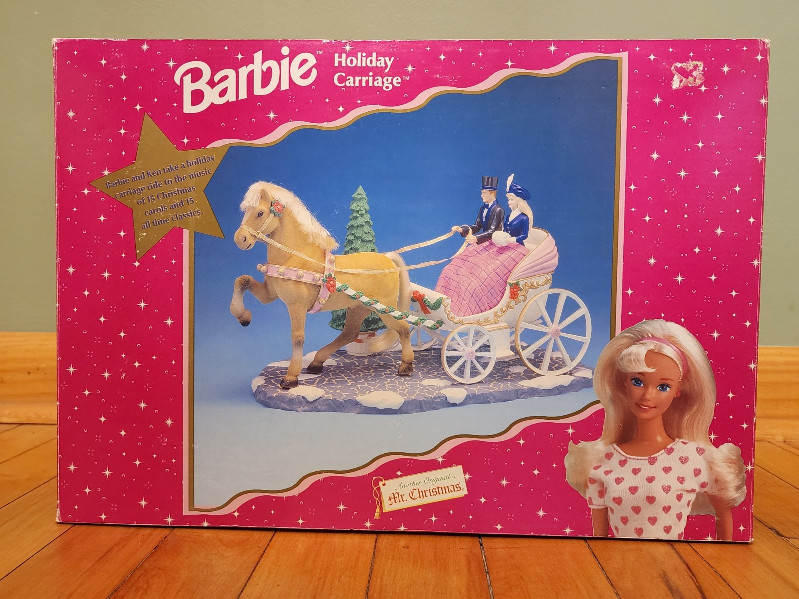 Vintage 1998 Mr. Christmas Barbie Holiday Carriage Animated Musical - NEW SEALED