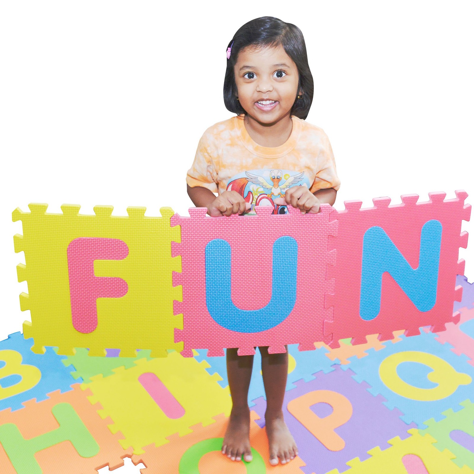 Pete\'S Choice Safest Non Toxic Alphabet Puzzle Mat - Abc 0 To 9 Flooring Mat 36