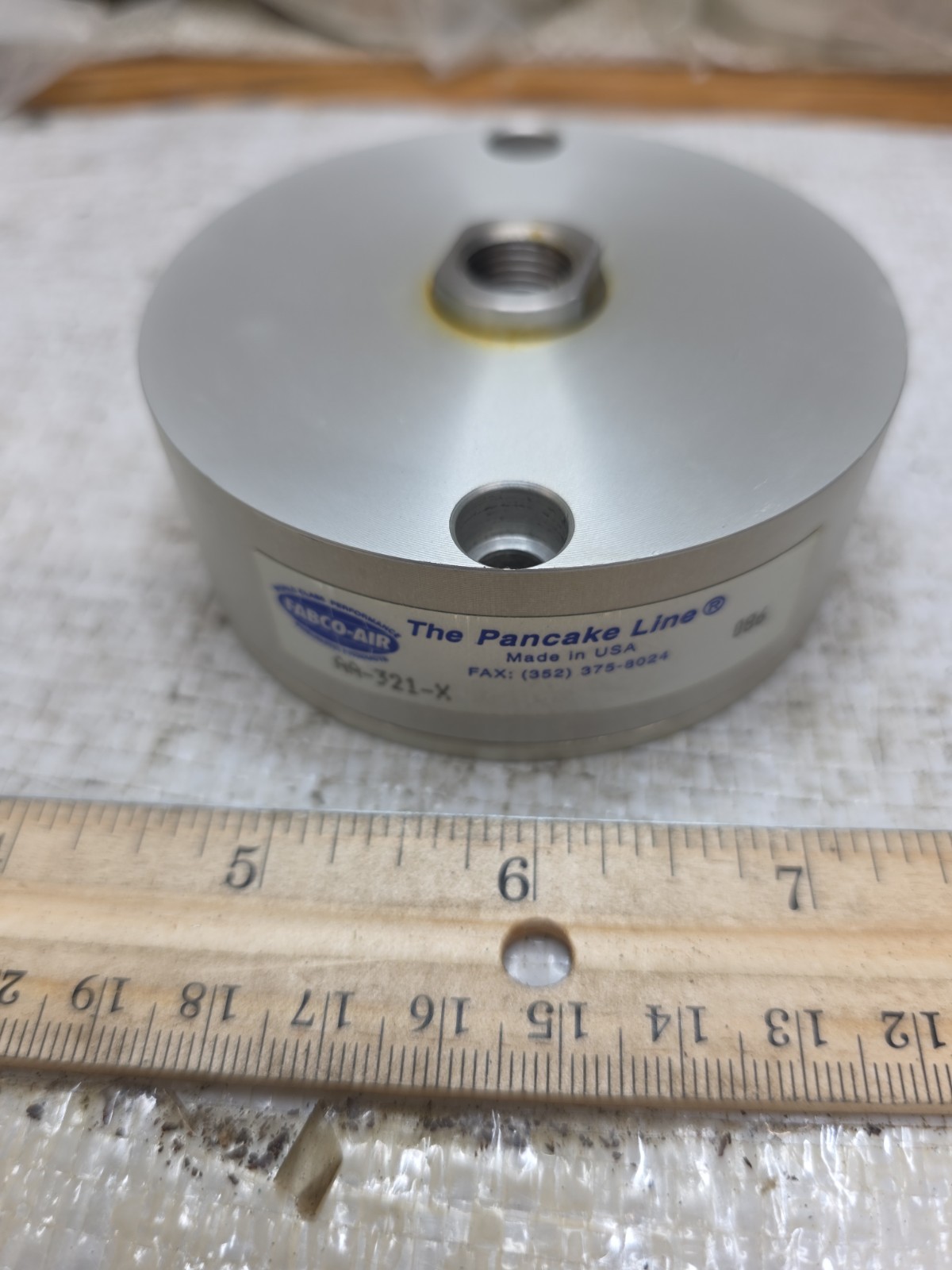 NEW FABCO-AIR AA-321-X PNUEMATIC CYLINDER PANCAKE LINE NEW NEW FABCO-AIR AA-321-X PNUEMATIC CYLINDER PANCAKE LINE NEW