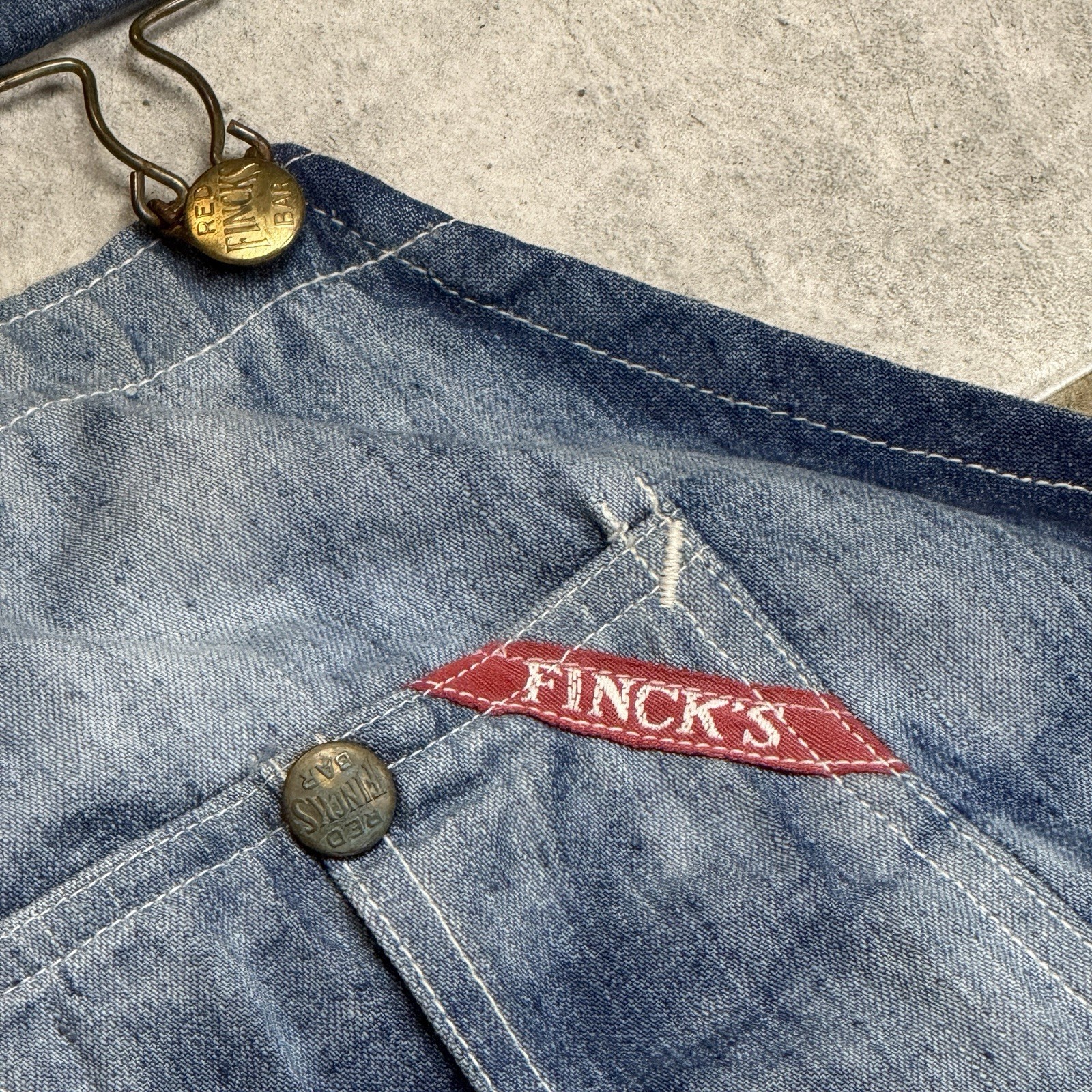 Vintage 1940s-50s W.M. Finck & Co. “Detroit Special” Men’s Jeans Single Label