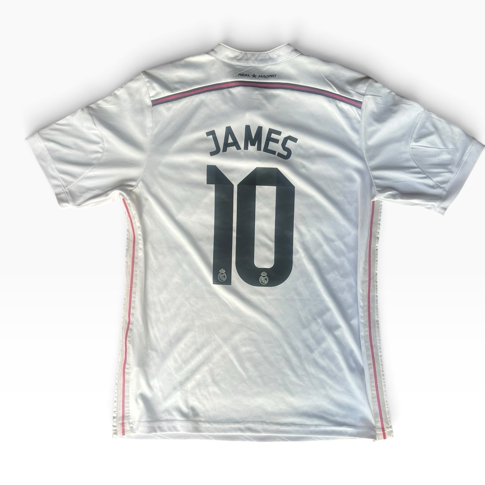 2015 Adidas Real Madrid Home Soccer Jersey James Rodriguez Men L Colombia Liga 2015 Adidas Real Madrid Home Soccer Jersey James Rodriguez Men L Colombia Liga