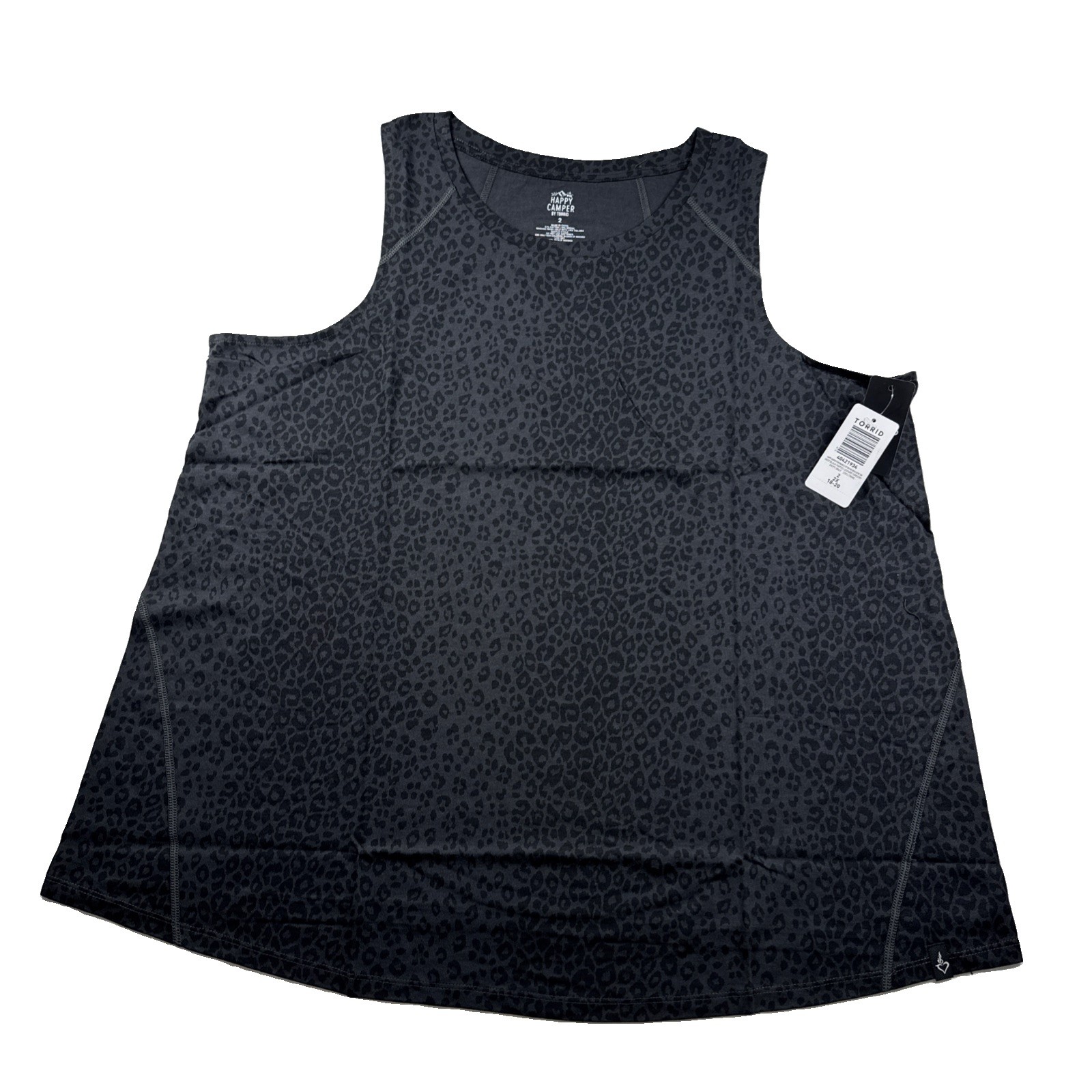 Torrid Happy Camper Performance Cotton High Neck Active Tank Size 2 New with Tag