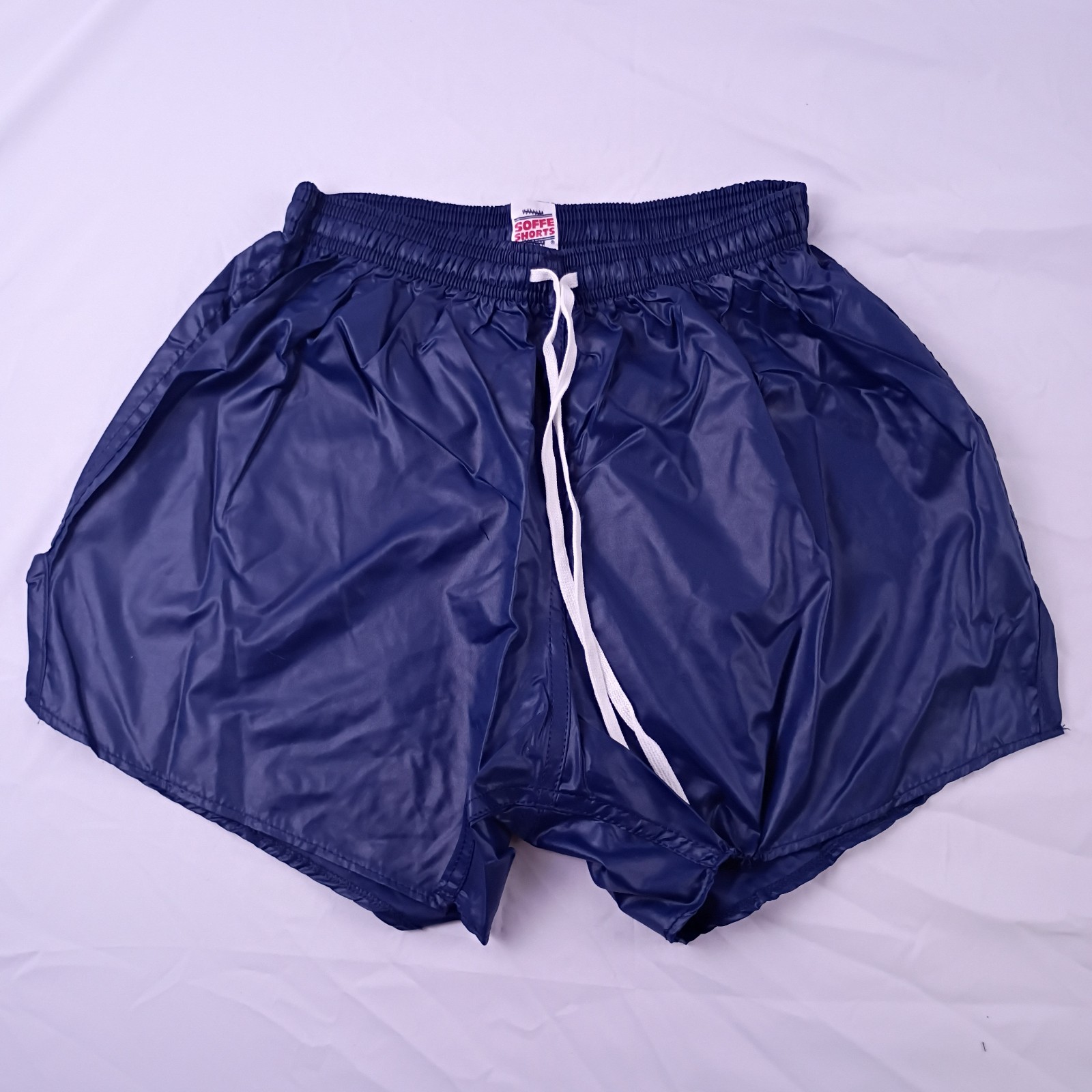 Rare Vintage Soffe Navy Nylon Shorts Size Adult Medium Silky Shiny New Old Stock Rare Vintage Soffe Navy Nylon Shorts Size Adult Medium Silky Shiny New Old Stock