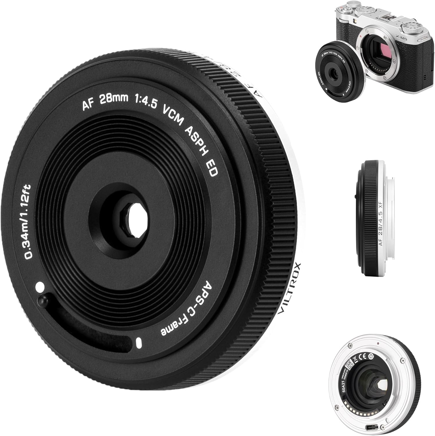 Viltrox 28mm F4.5 Auto Focus Lens for Sony E Mount Camera Compact Black for Sony