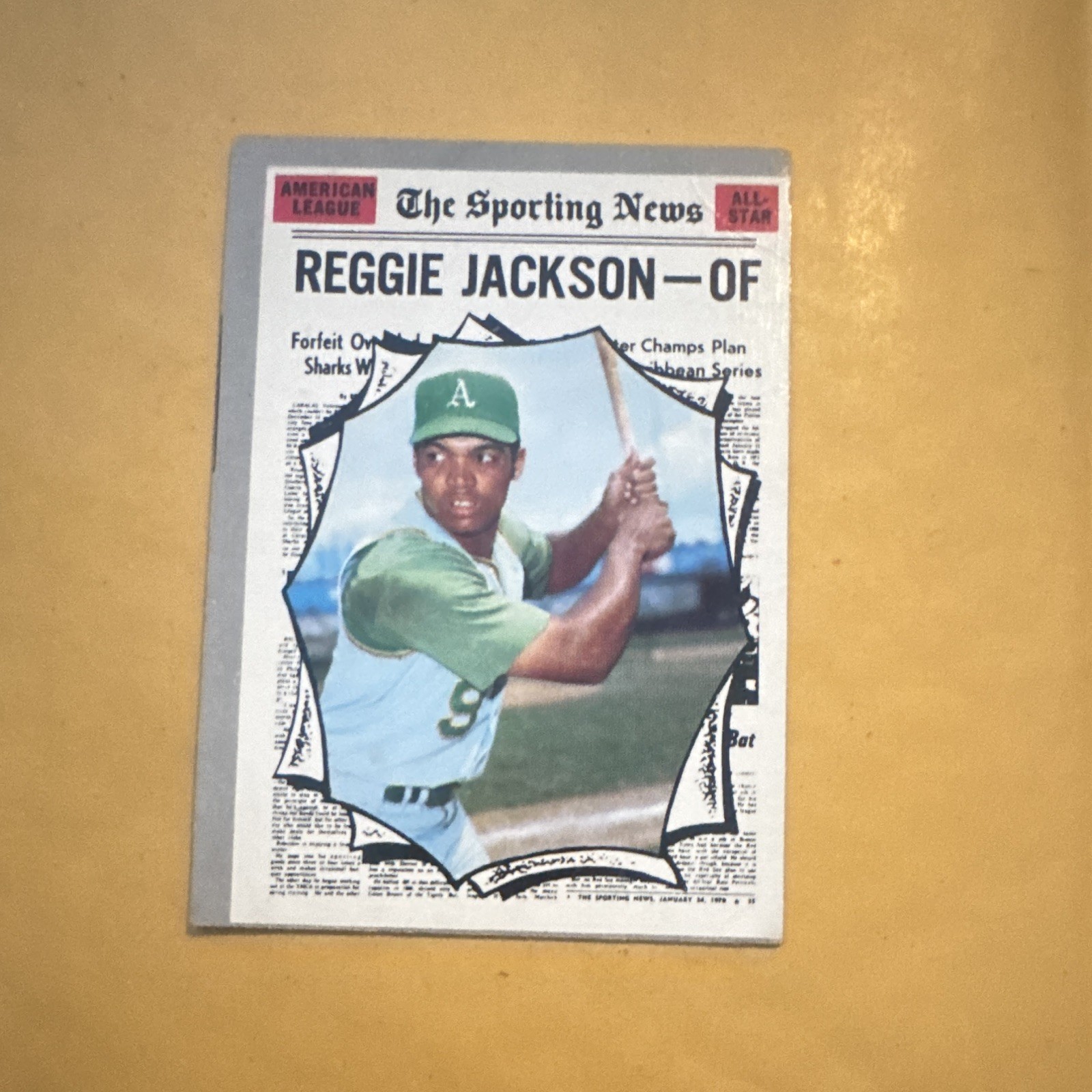Topps 1970 Topps All-Star Reggie Jackson Oakland Athletics #459 Topps 1970 Topps All-Star Reggie Jackson Oakland Athletics #459