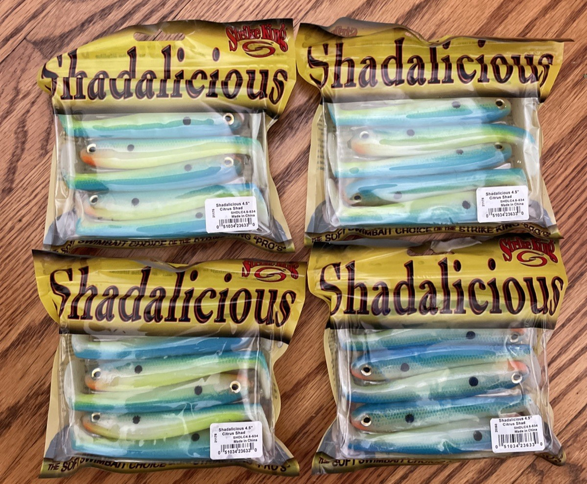 4 Pack Strike King Shadalicious 4.5