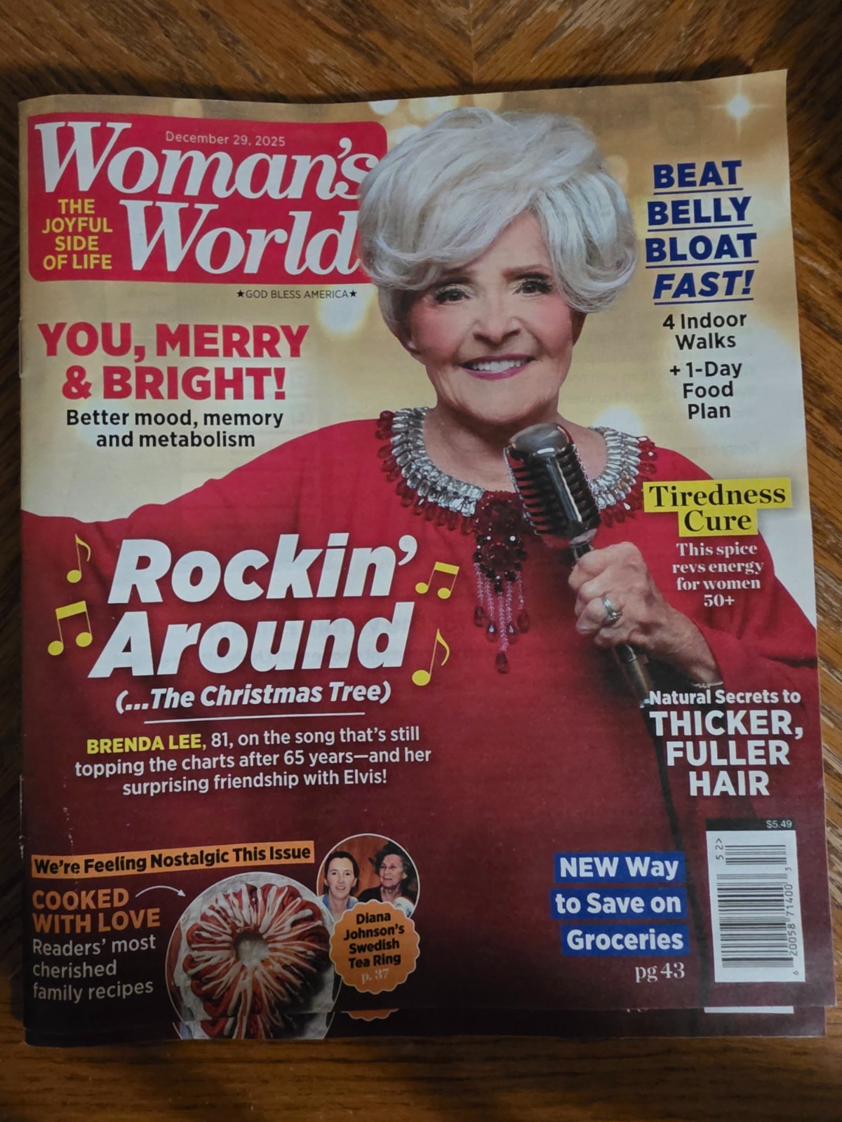 Woman\'s World December 29, 2025 Magazine Rockin Around Beat Belly Bloat Fast Woman\'s World December 29, 2025 Magazine Rockin Around Beat Belly Bloat Fast
