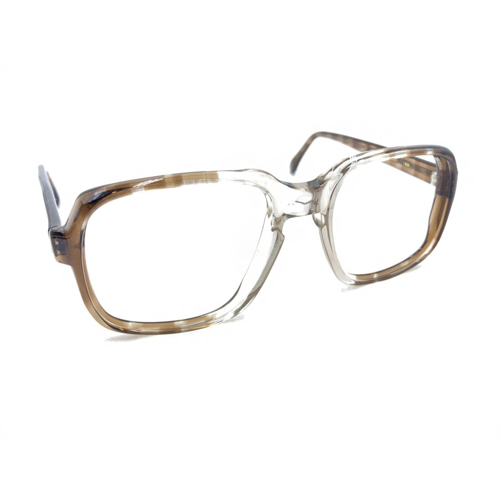 American Optical AO Safety Vintage C2200 Brown Clear Eyeglasses Frames 57-20 150