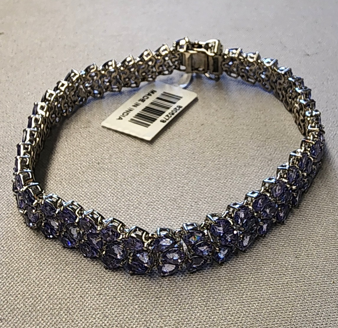 D\'Joy Tanzanite 19 ctw Wisteria Blossom Bracelet 8\