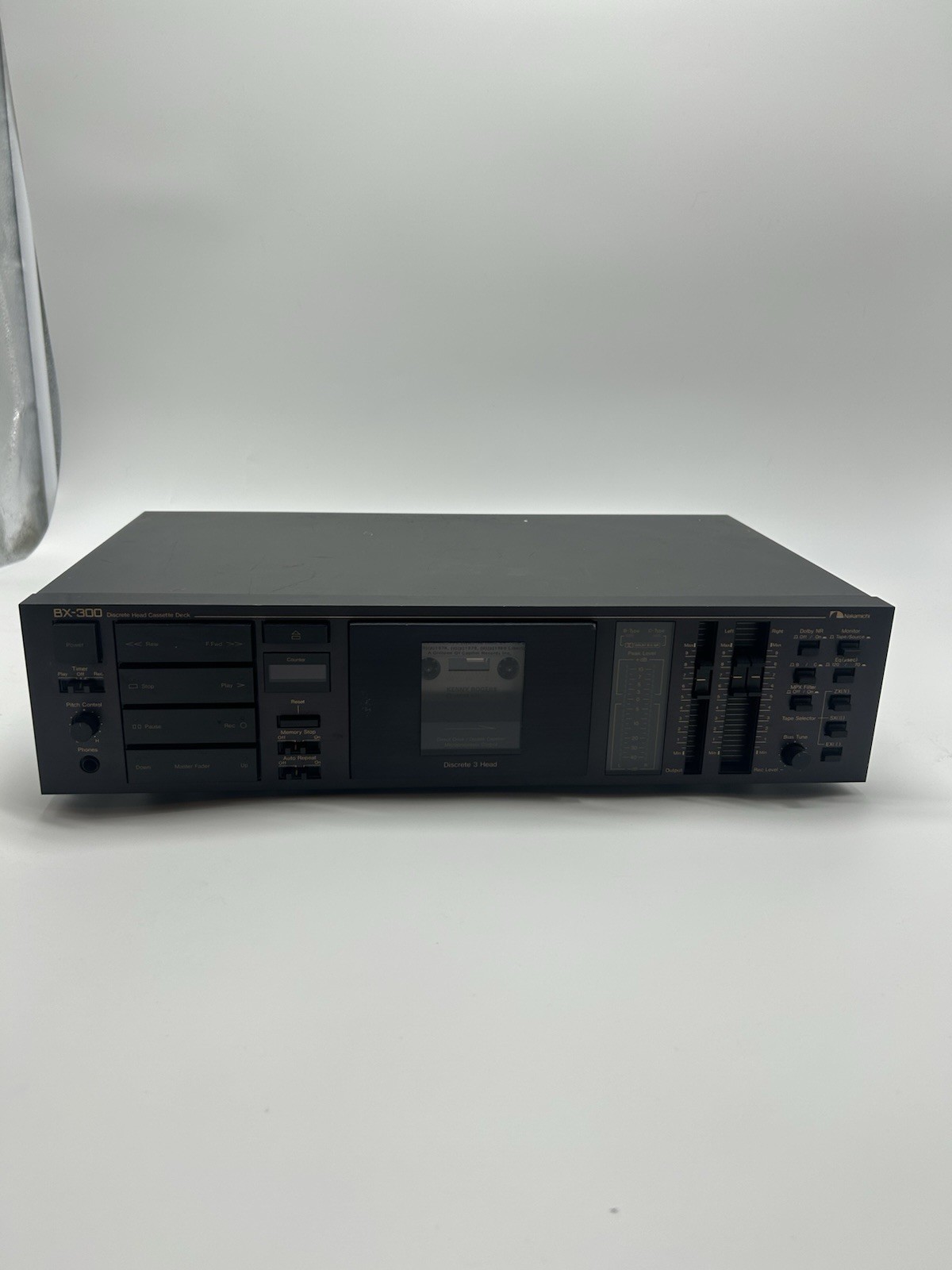 Nakamichi BX-300 Discrete 3 Head Cassette Deck Tested Working Vintage Nakamichi BX-300 Discrete 3 Head Cassette Deck Tested Working Vintage