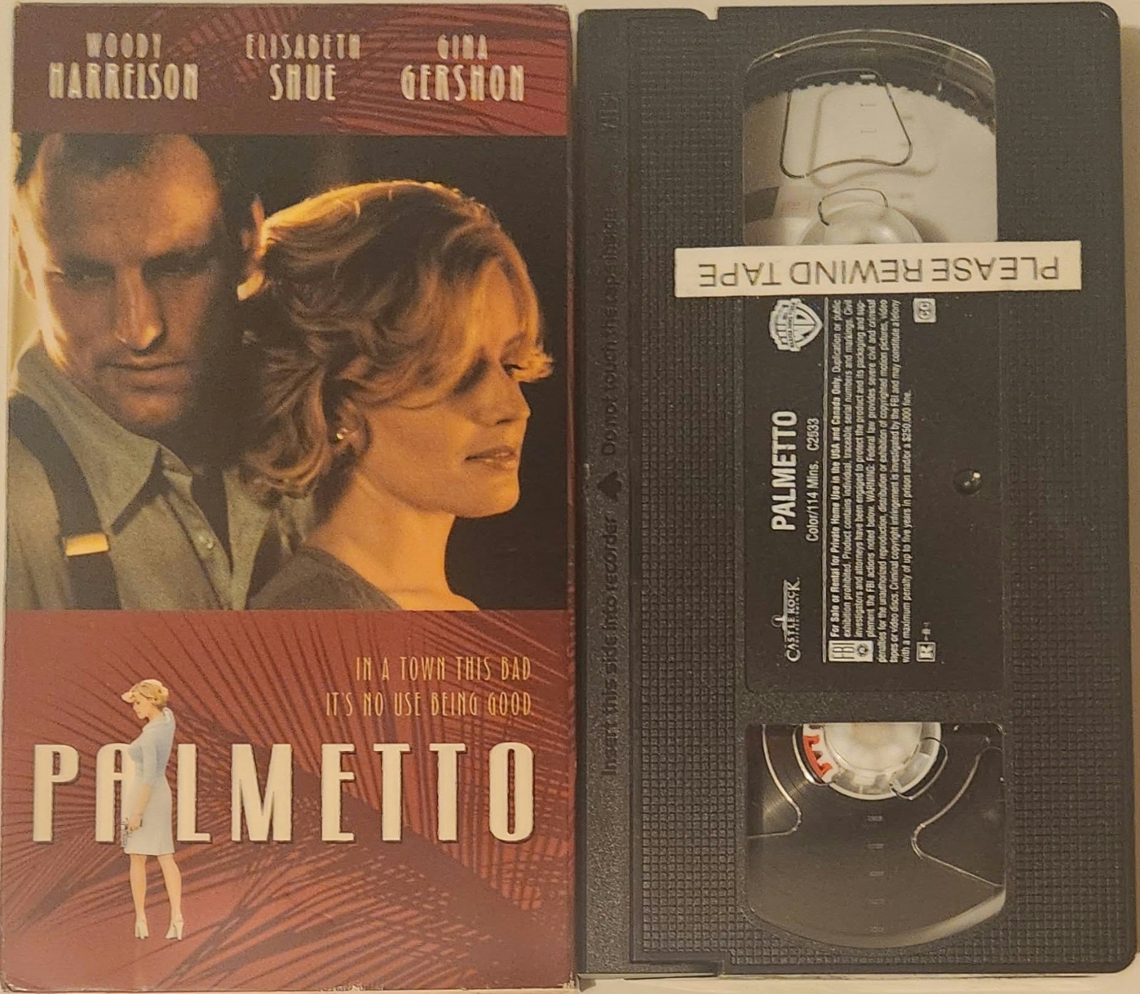 Palmetto (VHS, 1998) Woody Harrelson, Elisabath Shue VG