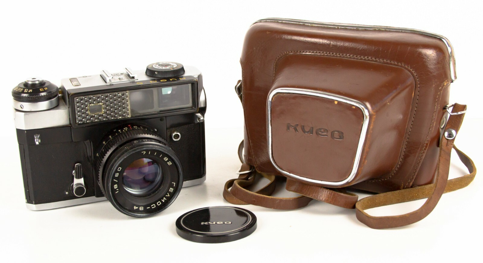 Rare Working KIEV-5 Soviet Rangefinder Camera HELIOS-94 50mm f/1.8 Lens USSR