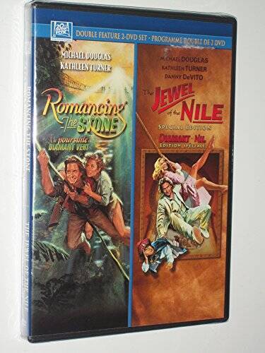 Romancing The Stone + The Jewel Of The Nile - 2 DVD Disc Set - DVD - GOOD