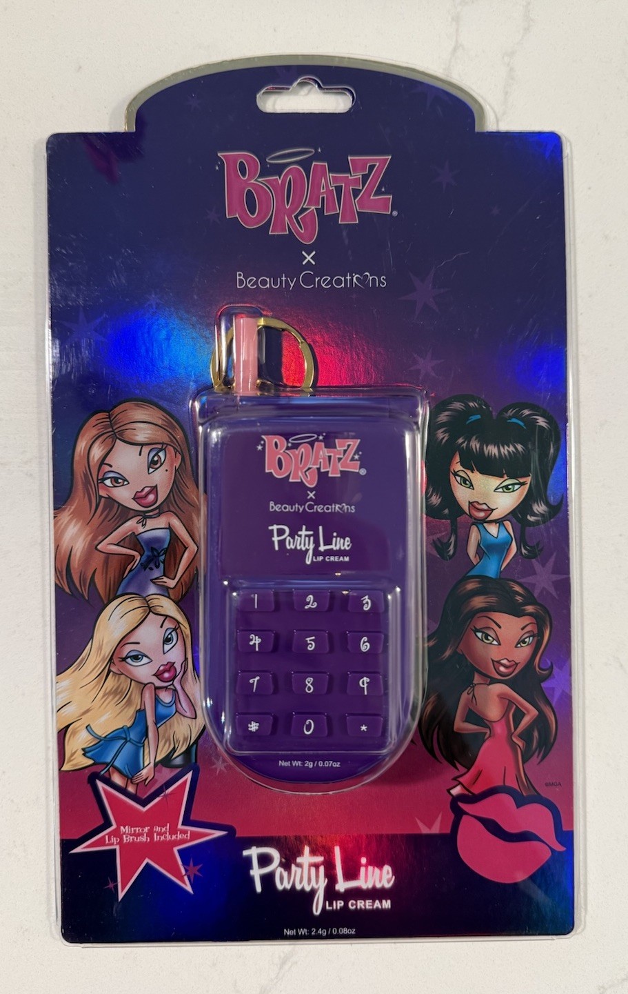 Bratz x Beauty Creations Party Line Lip Cream Palette Y2K Phone Style Makeup NEW