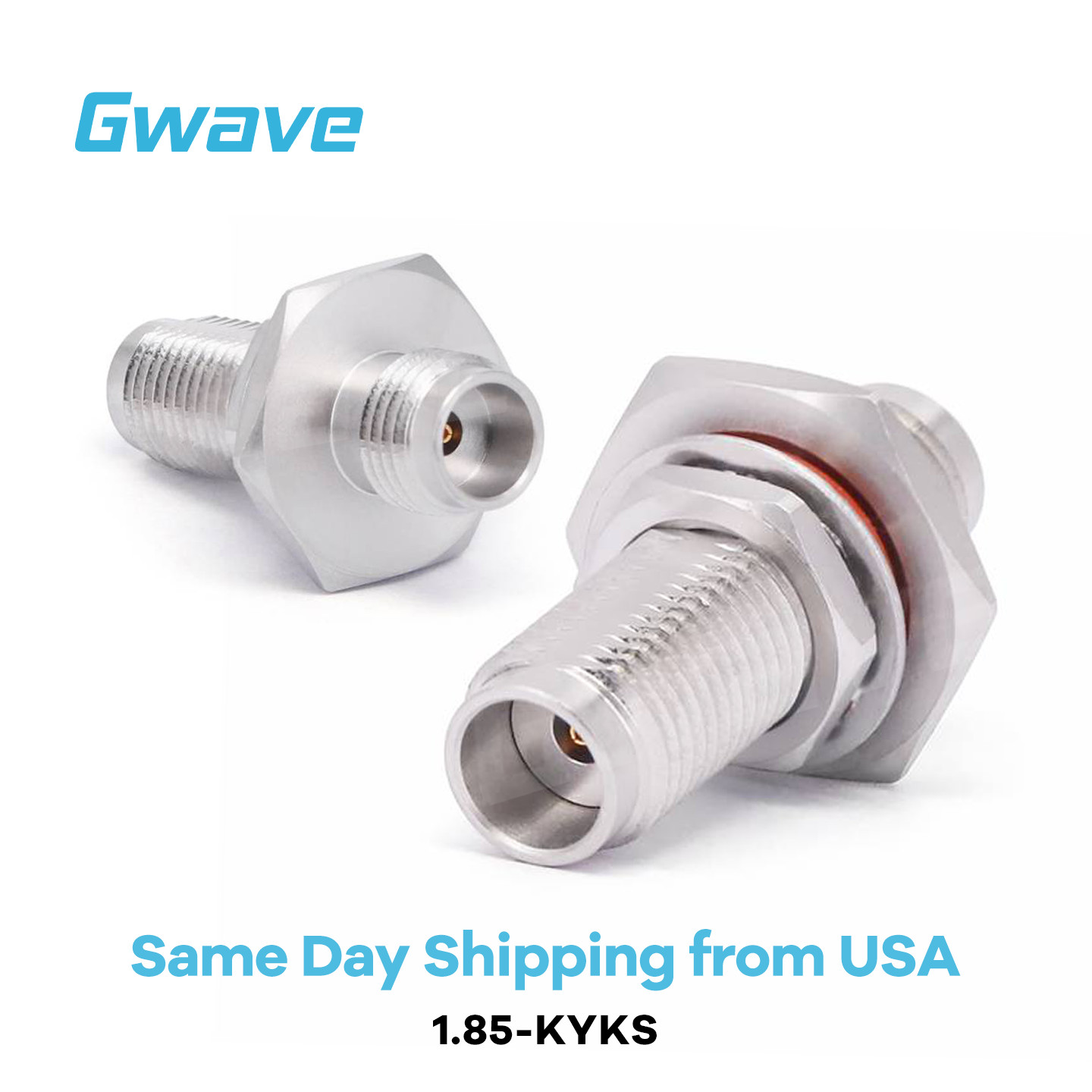 1.85mm Female to 1.85mm Female Bulkhead Mount Adapter, DC - 67GHz 1.85mm Female to 1.85mm Female Bulkhead Mount Adapter, DC - 67GHz