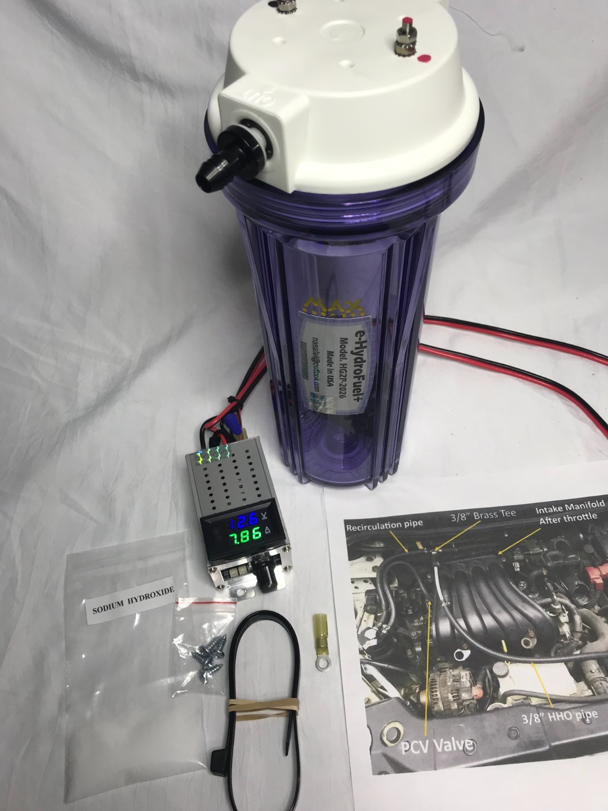 Hydrogen  Reactor generator,  Increase 9 MPG more, cars 4, 6, 8 cylinders