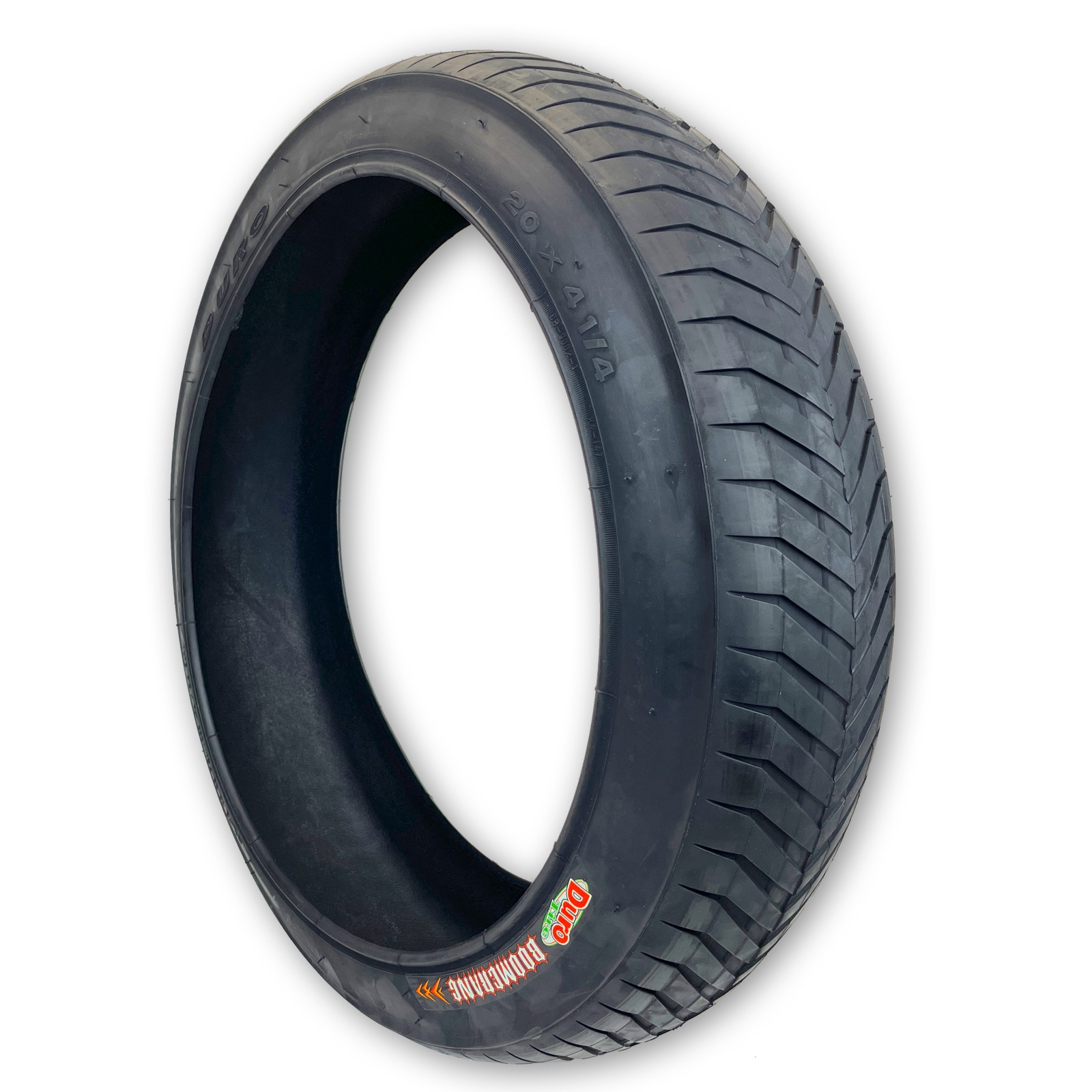 Duro Tire 20x4.25 Boomerang Fat Bike Tire Semi Slick Cruiser Chopper Bike Tire