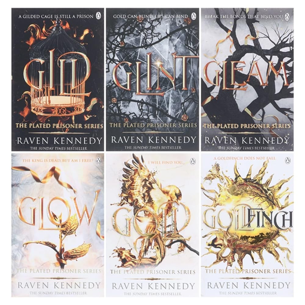 The Plated Prisoner Series By Raven Kennedy 6 Books Collection Set (Gild, Glint, The Plated Prisoner Series By Raven Kennedy 6 Books Collection Set (Gild, Glint,