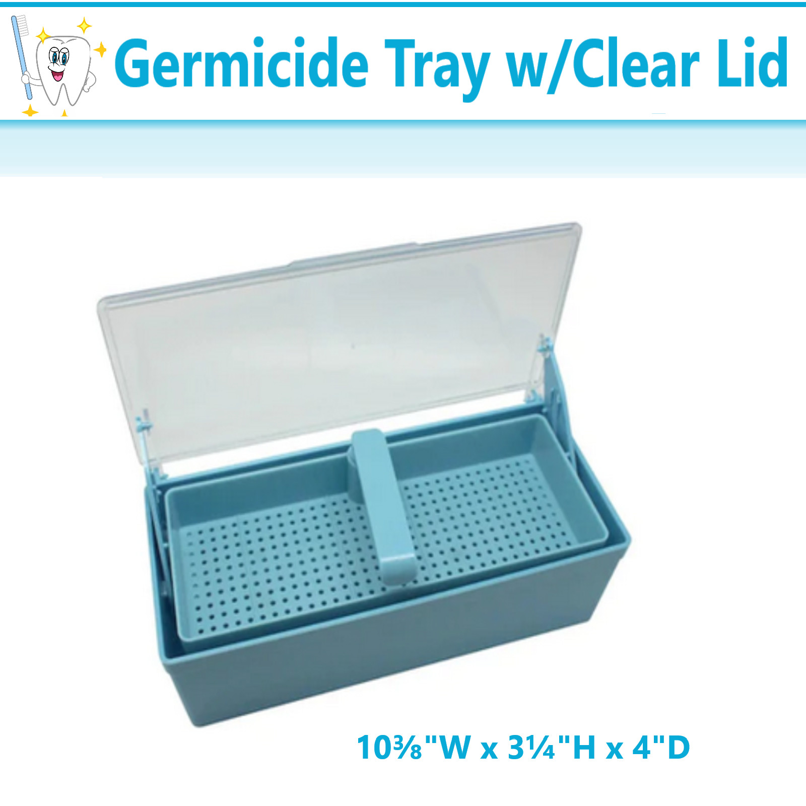 Dental Germicide Tray for the Cold Sterilization of Instrumets Tattoo, Medical