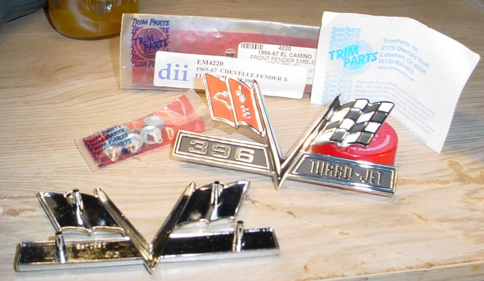 1965 66 67 Camaro Chevelle El Camino Corvette SS 396 Turbo Jet Flags Emblems