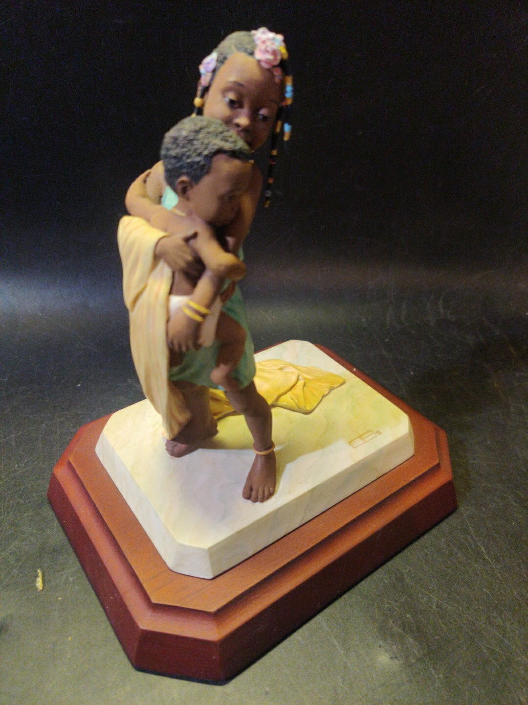 Thomas Blackshear's Ebony Visions The Siblings Figurine Item #37003 Gamma Issue Thomas Blackshear's Ebony Visions The Siblings Figurine Item #37003 Gamma Issue