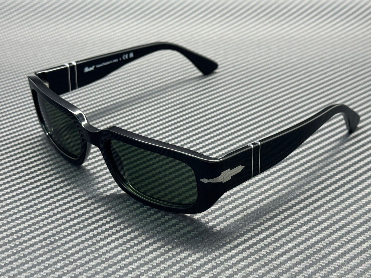 PERSOL PO3385S 95 31 Black Green Unisex 55 mm Sunglasses