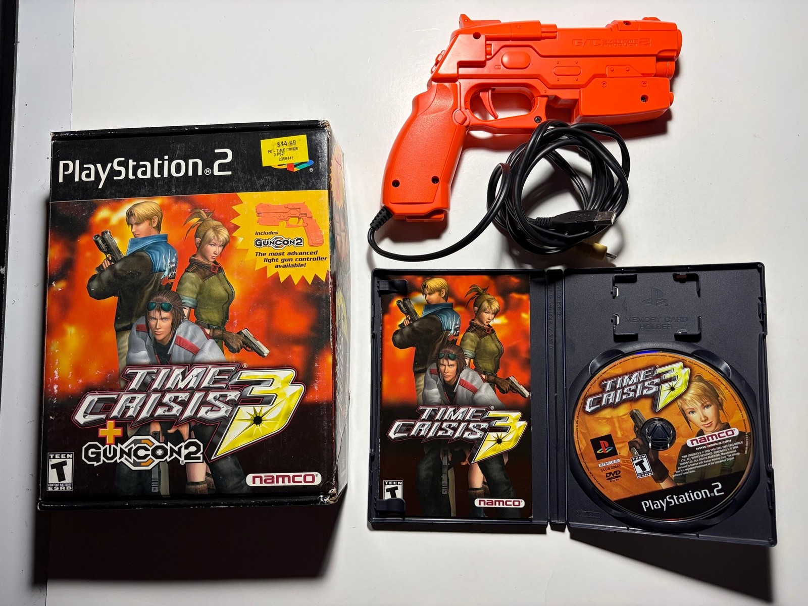 Time Crisis 3 Gun Bundle (PlayStation 2 PS2)Works Complete CIB🔥 Time Crisis 3 Gun Bundle (PlayStation 2 PS2)Works Complete CIB🔥
