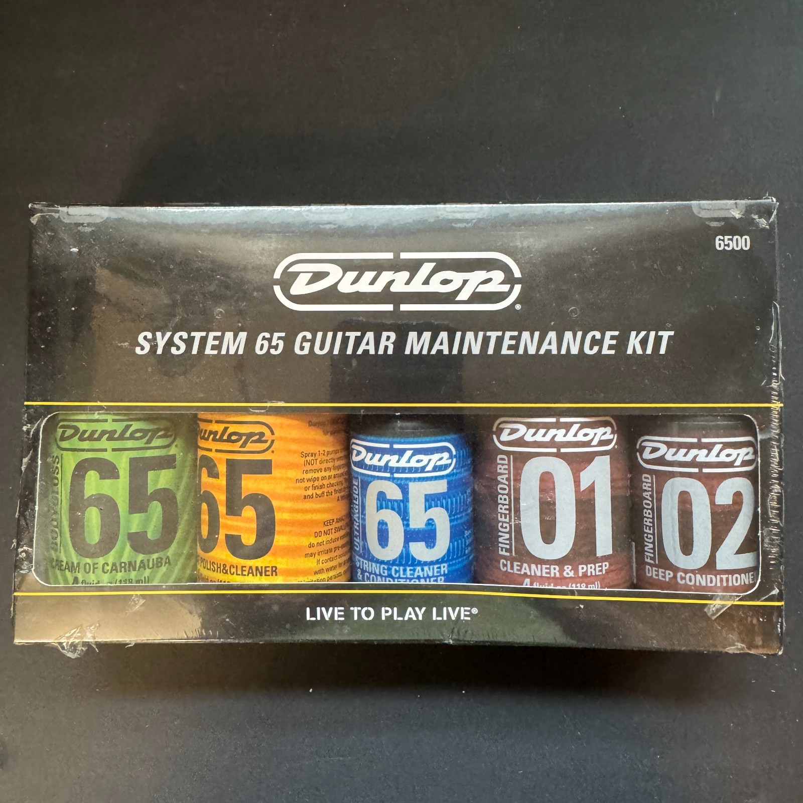 Dunlop 6500-DUNLOP System 65 Guitar Maintenance Kit Polish Cleaner SEALED