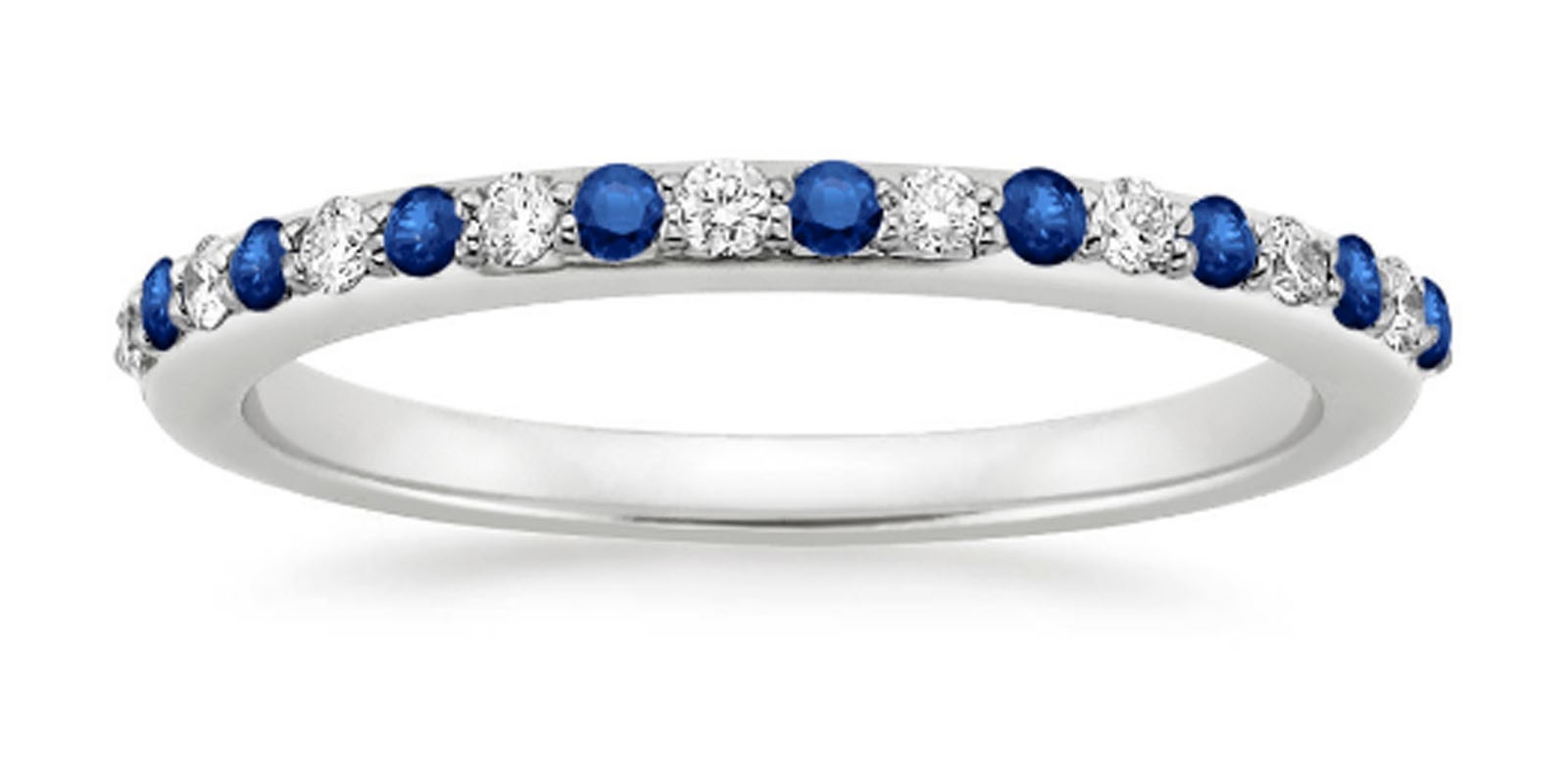 0.30 Ct Natural Sapphire Diamond Wedding Bridal Ring 14K Solid White Gold Size 8 0.30 Ct Natural Sapphire Diamond Wedding Bridal Ring 14K Solid White Gold Size 8