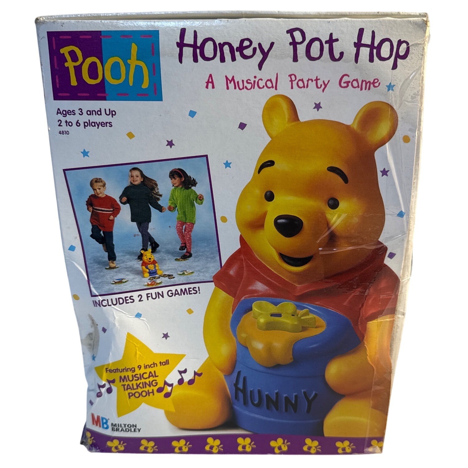 New vintage 1998 Disney Winnie the Pooh Honey Pot Hop Game Kids Toy Educational