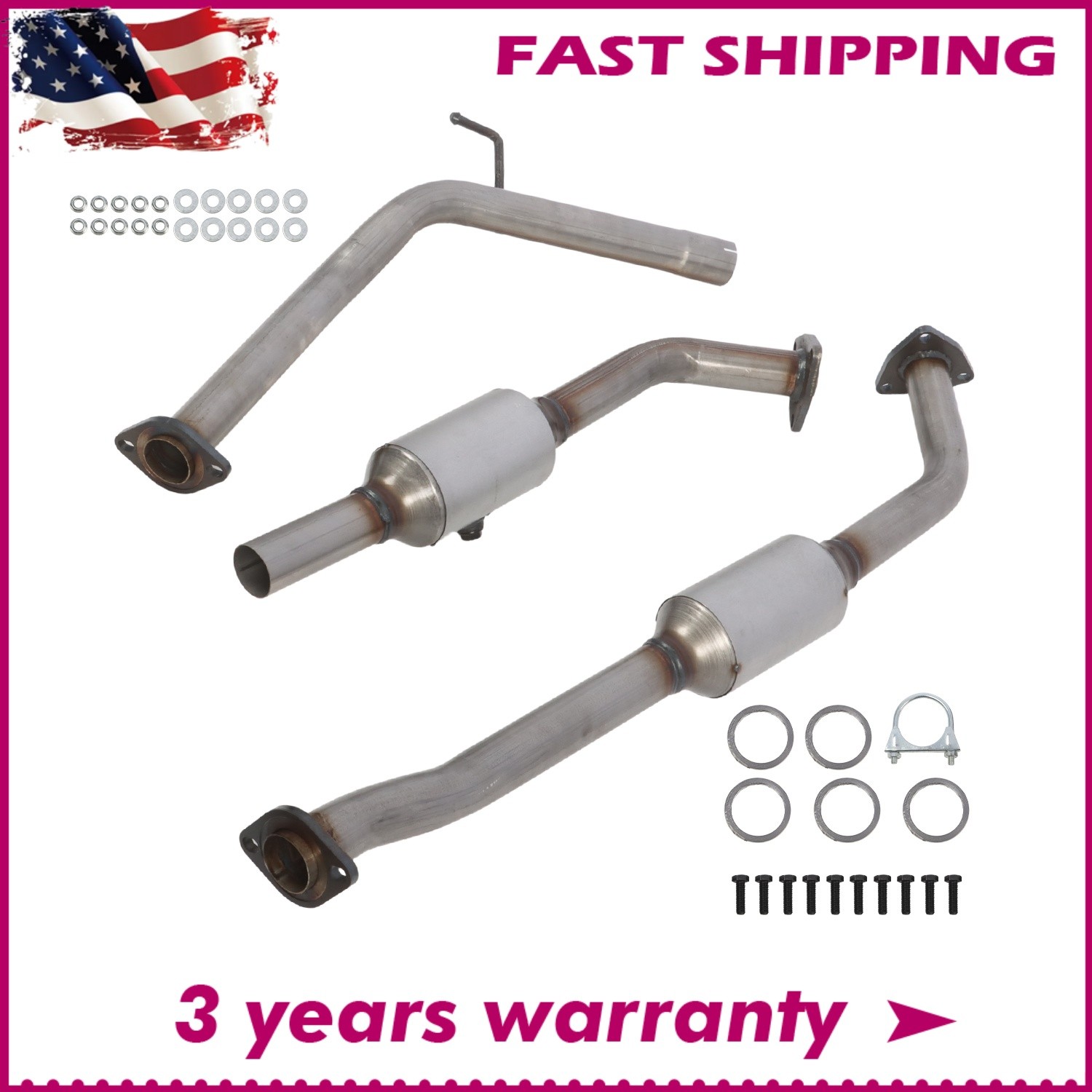 Left&Right 2x Catalyst Converter For Toyota Sequoia 2005 2006 2007 4.7L