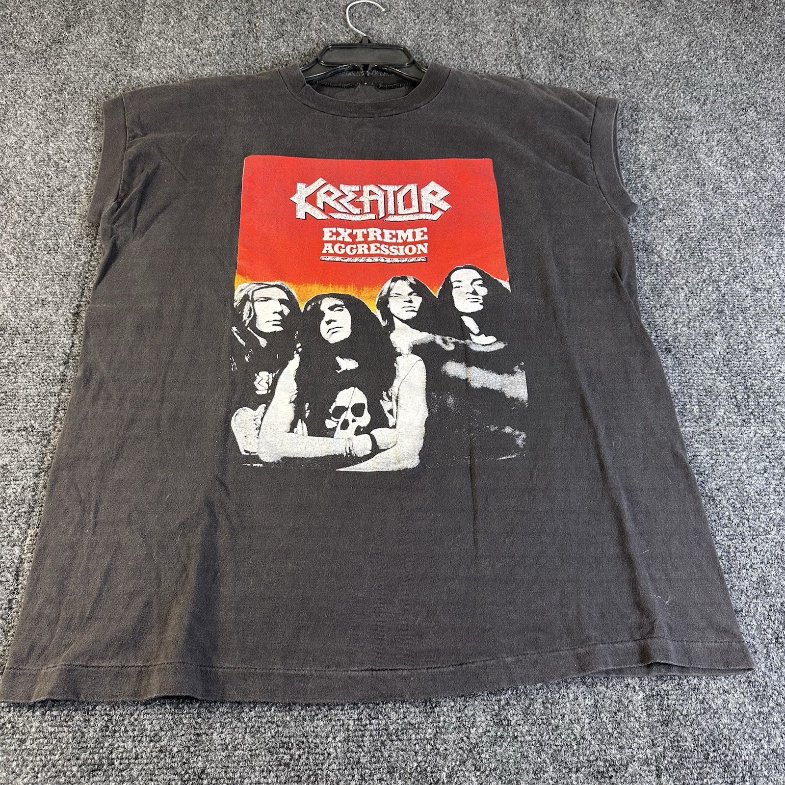 VTG 1989 Kreator Extreme Aggression Sleeveless Tank Top Shirt German Thrash