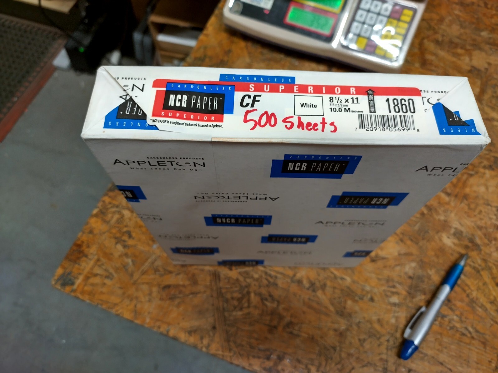 500 Sheets CF-20 White Carbonless Paper 20lb 8.5x11 Appleton NCR 500 Sheets CF-20 White Carbonless Paper 20lb 8.5x11 Appleton NCR