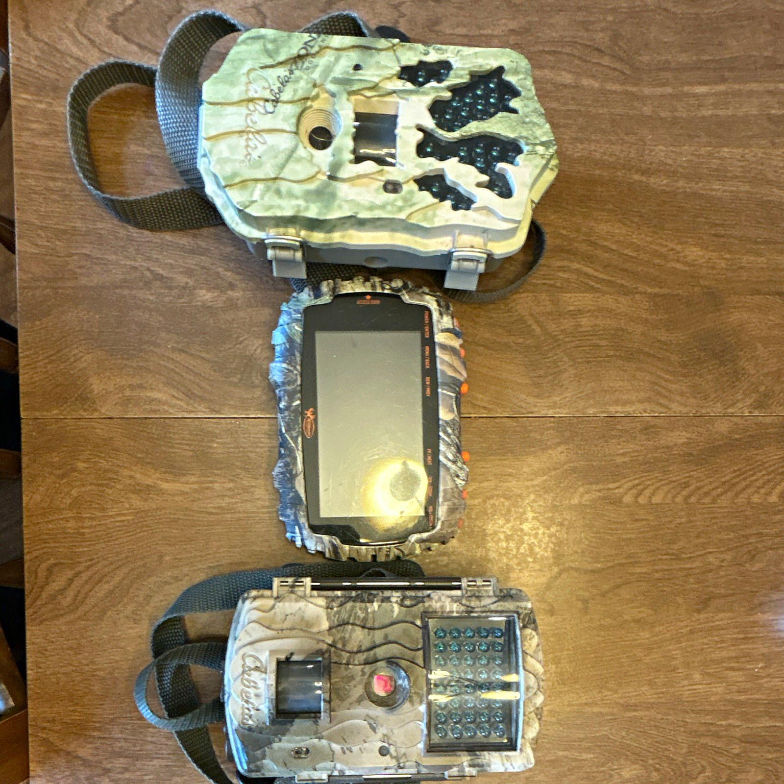 Cabela\'s Outfitter Trail Cameras (2) Bundle w/ Straps, Wi-Fi GPS Night, 65ft Cabela\'s Outfitter Trail Cameras (2) Bundle w/ Straps, Wi-Fi GPS Night, 65ft