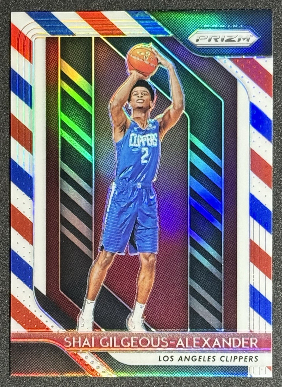 2018-19 Panini Prizm Shai Gilgeous-Alexander #184 Red White & Blue Prizm RC