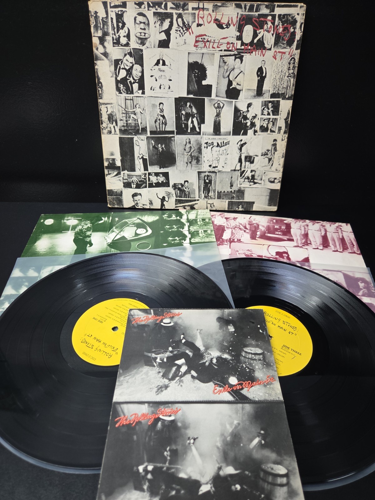 Rolling Stones Exile On Main St 2lp Vinyl 1972 1st Press Inserts/All Postcards 