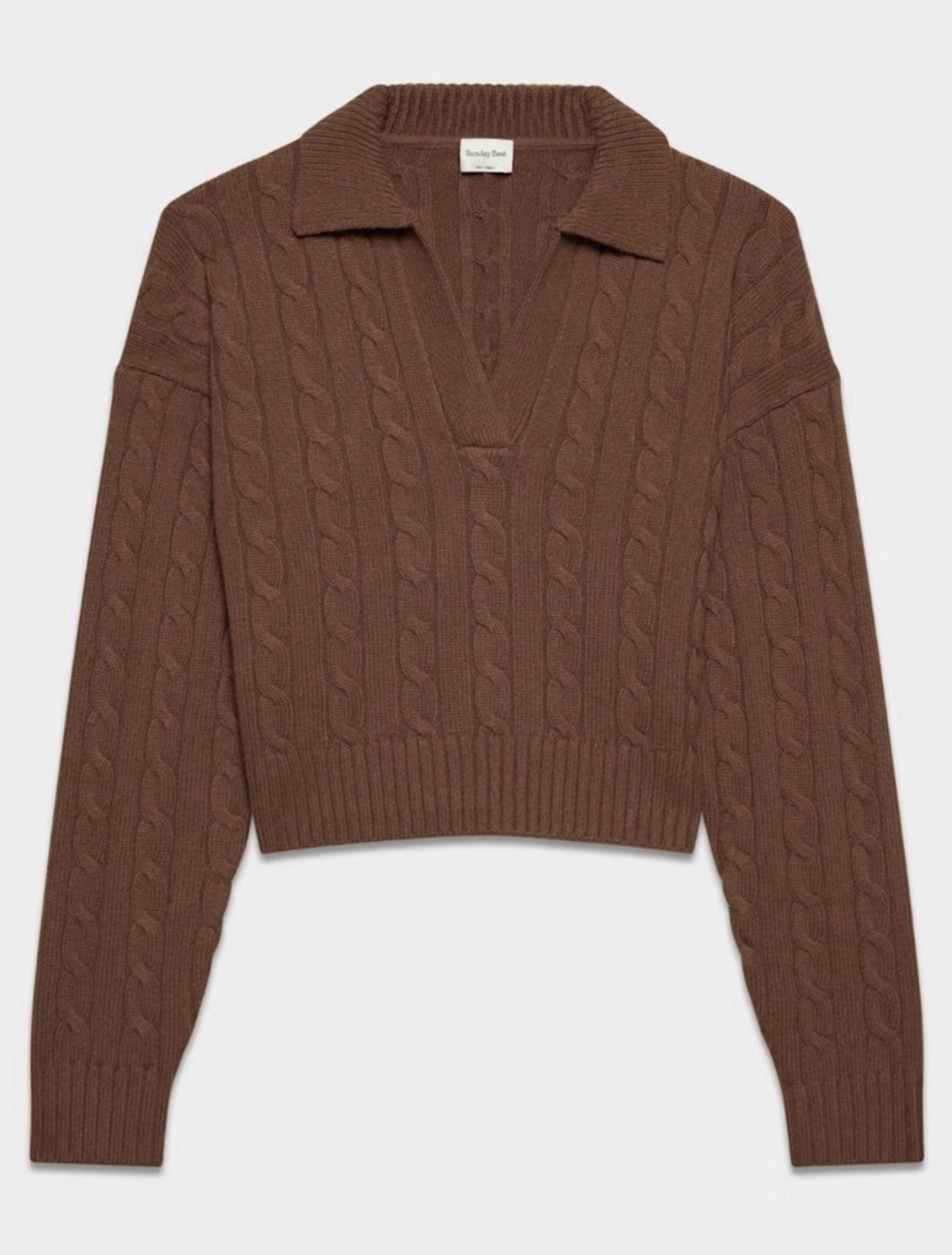 Sunday Best Aritzia Lottie Sweater In Cognac, Size Medium M