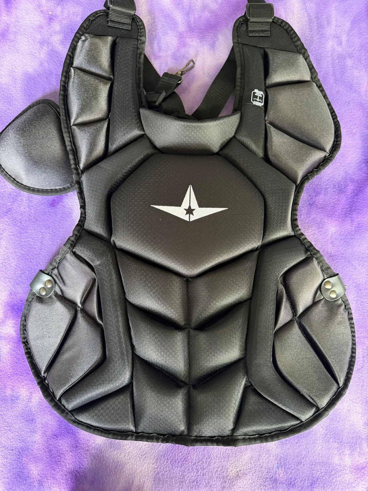 Black Adult All Star System 7 Catcher\'s Chest Protector (New)