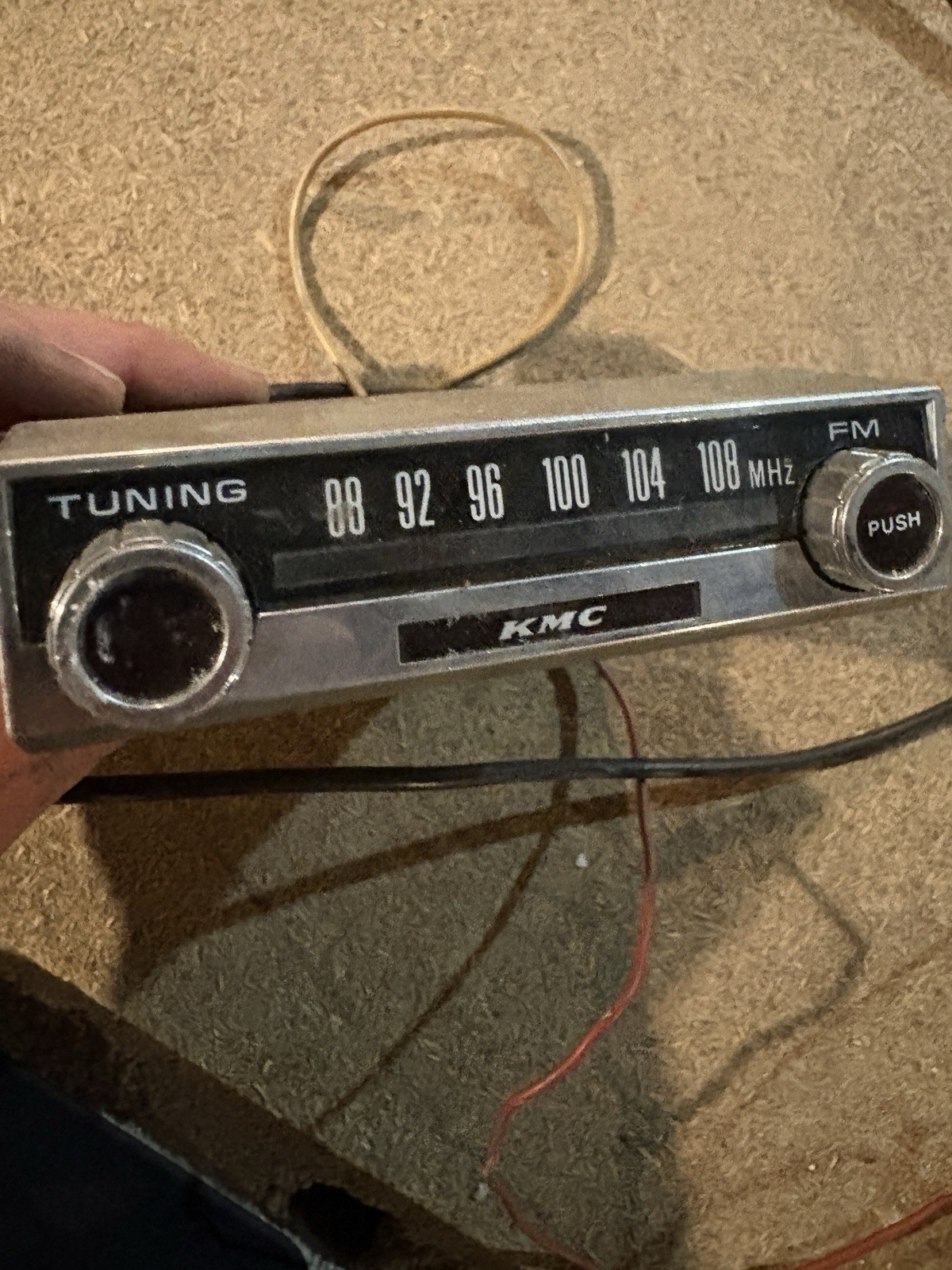 Vintage KMC FM Converter 12V Car Radio Under Dash FM Tuner Untested